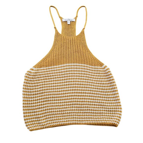 Lovetree Tops - Lovetree Women's Bright Hippie Flower Child Crochet Indie Beachy Striped Cami